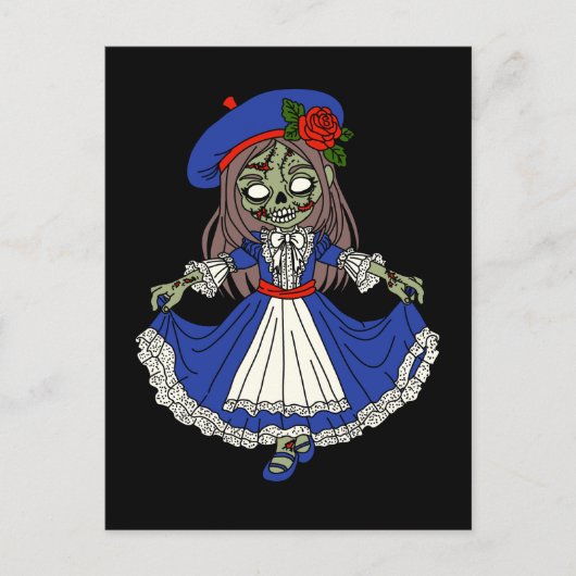 Carte Postale Joli Zombie français (Devant)