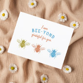 Carte Postale Jolie abeille remerciements appréciation