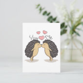 Carte Postale Jolie Baise Baiseuse Hérisson (Debout devant)