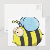 Carte Postale Jolie bumble abeille (Devant / Derrière)