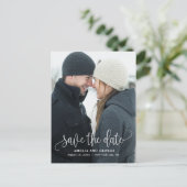 Carte Postale Jolie Calligraphie Portrait Enregistrer La Date Ca (Debout devant)