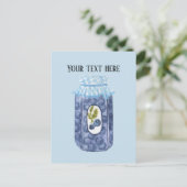 Carte Postale Jolie confiture de bleuet ajouter du texte (Debout devant)