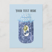 Carte Postale Jolie confiture de bleuet ajouter du texte (Devant)