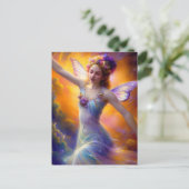 Carte Postale Jolie danse de fée dans le vent (Debout devant)