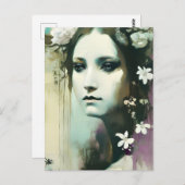 Carte Postale Jolie déesse païenne (Devant / Derrière)