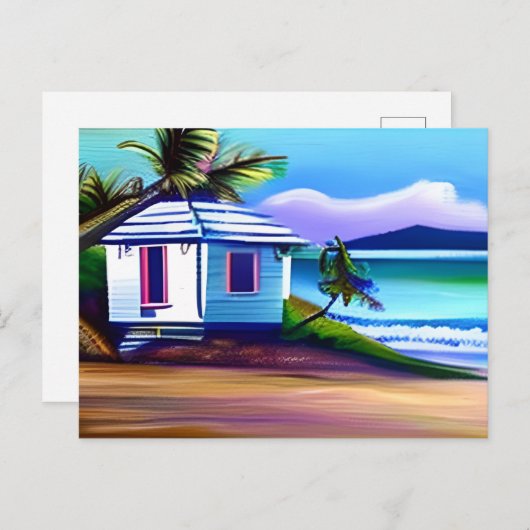 Carte Postale Jolie eau bleue | Art océanique (Devant / Derrière)