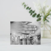 Carte Postale Jolie écriture famille photo vacances (Debout devant)