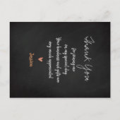 Carte Postale Jolie écriture Rose Gold Photo Remerciement de rem (Dos)