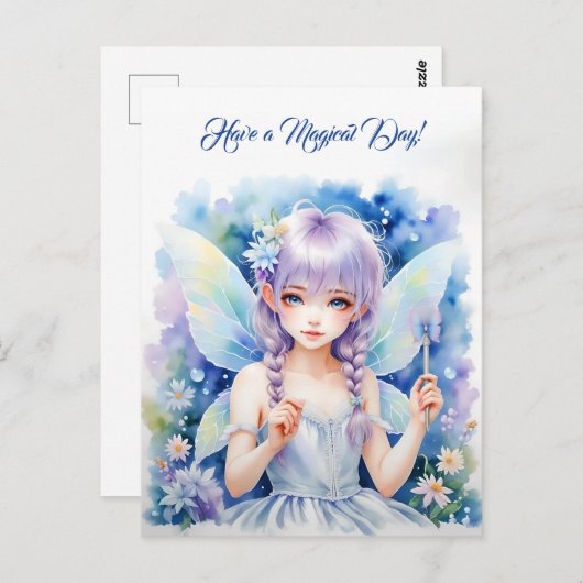 Carte Postale Jolie Fairy Pastel (Devant / Derrière)