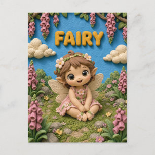 Carte Postale Jolie fée bébé, mythique