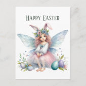Carte Postale Jolie fée de Pâques ajouter du texte (Devant)