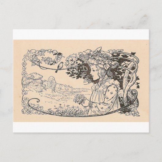 Carte Postale Jolie fille (Devant)