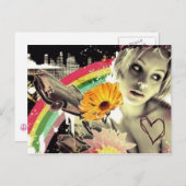 Carte Postale Jolie fille (Devant / Derrière)