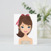 Carte Postale Jolie fille (Debout devant)