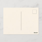 Carte Postale Jolie Fille à Bicyclette avec des Fleurs MERCI (Dos)