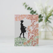 Carte Postale Jolie fille Silhouette (Debout devant)