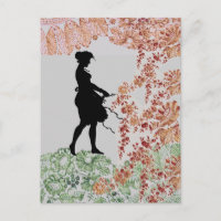 Jolie fille Silhouette