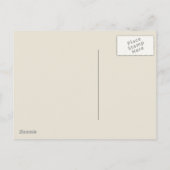 Carte Postale Jolie fille Yoga | Coiffure blonde (Dos)