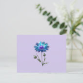 Carte Postale Jolie Fleur Bleue (Debout devant)