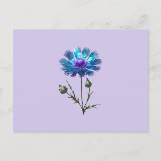 Carte Postale Jolie Fleur Bleue (Devant)