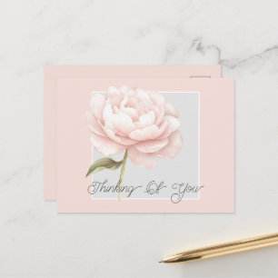 Carte Postale Jolie Fleur de Rose Rose Blanche Personnalisée