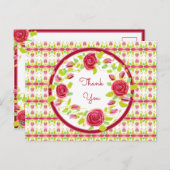 Carte Postale Jolie Fleur Merci (Devant / Derrière)