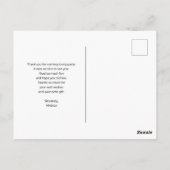 Carte Postale Jolie girafe avec couronne florale Merci (Dos)