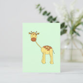 Carte Postale Jolie Giraffe. Dessin. (Debout devant)
