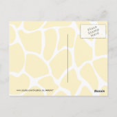 Carte Postale Jolie Giraffe. Dessin. (Dos)