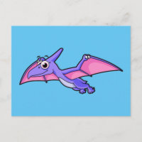 Jolie illustration d'un ptérodactyle volant.