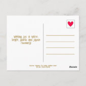 Carte Postale Jolie infirmière tournesol souriante, remets-toi v (Dos)