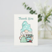 Carte Postale Jolie maison de thé merci gnome (Debout devant)