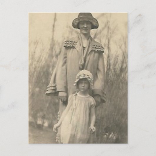 Carte Postale Jolie mère et fille (Devant)