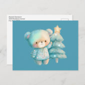 Carte Postale Jolie Ours et Noël (Devant / Derrière)