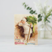 Carte Postale Jolie petite fille gui neige (Debout devant)
