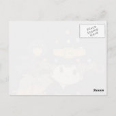 Carte Postale Jolie petite sorcière d'Halloween, robe orange noi (Dos)