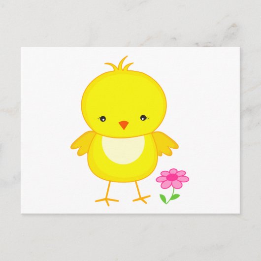 Carte Postale Jolie poussette à la fleur (Devant)