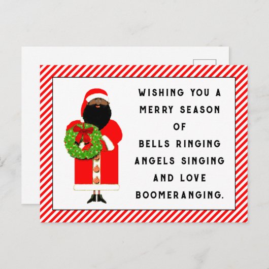 Carte Postale Jolie rime de Noël (Devant / Derrière)