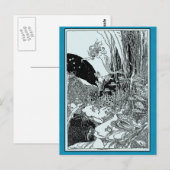 Carte Postale Jolie sirène sous la mer (Devant / Derrière)