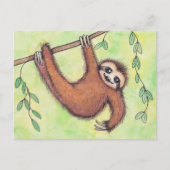 Carte Postale Jolie Sloth (Devant)