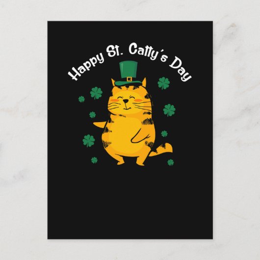 Carte Postale Jolie St. Catty's Day pour St. Patty (Devant)
