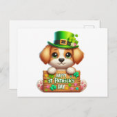 Carte Postale Jolie St Patrick's Day (Devant / Derrière)