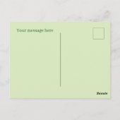 Carte Postale Jolie tortue de plage d'été ajouter du texte (Dos)