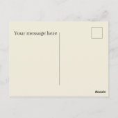 Carte Postale Jolie vache de Pâques ajouter du texte (Dos)