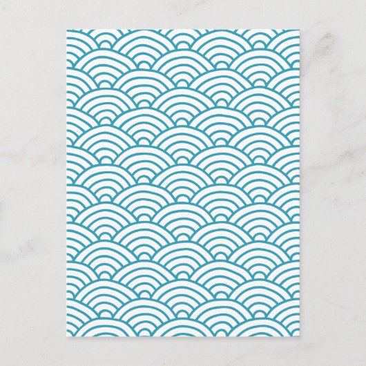 Carte Postale Jolie vague turquoise (Devant)