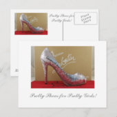 Carte Postale Jolies chaussures pour les jolies filles ! (Devant / Derrière)
