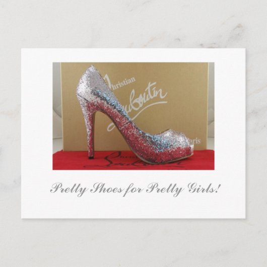 Carte Postale Jolies chaussures pour les jolies filles ! (Devant)