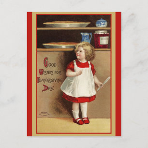 Carte Postale Jolies envies Vintages d'action de grâces