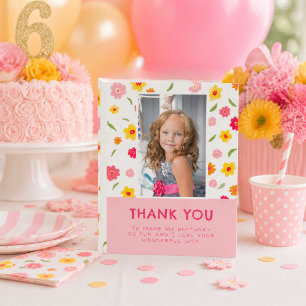 Carte Postale Jolies Fleurs Colorées Anniversaire Enfants Fille