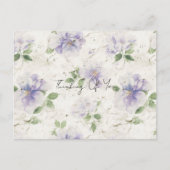 Carte Postale Jolies fleurs de lavande violette (Devant)